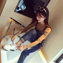 Load image into Gallery viewer, 2019 Autumn New Korean Solid Color Joker Crew Neck Slim Fit PulloverThread Knit Basic Women Sweater