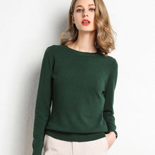 Load image into Gallery viewer, 13 Colors Sweater Women Pullover O Neck Simple Autumn Winter Knitwear Yellow Camel Sweaters Korean Casual Office Jumper CR-JM001