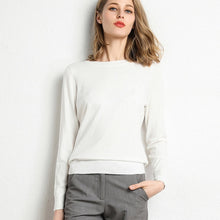Load image into Gallery viewer, 13 Colors Sweater Women Pullover O Neck Simple Autumn Winter Knitwear Yellow Camel Sweaters Korean Casual Office Jumper CR-JM001