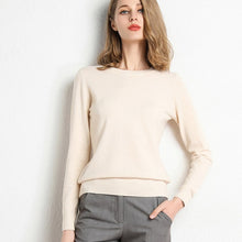 Load image into Gallery viewer, 13 Colors Sweater Women Pullover O Neck Simple Autumn Winter Knitwear Yellow Camel Sweaters Korean Casual Office Jumper CR-JM001