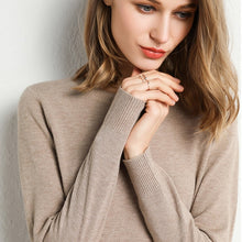 Load image into Gallery viewer, 13 Colors Sweater Women Pullover O Neck Simple Autumn Winter Knitwear Yellow Camel Sweaters Korean Casual Office Jumper CR-JM001