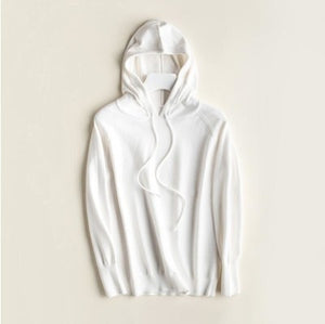 Autumn and winter age-reducing sweater women's hooded sweater women's sweater hoodies loose base large size coat