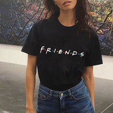 Load image into Gallery viewer, FRIENDS Letter Blouses &amp; Shirts Women Tv Black Casual Funny Tops 2019 Summer Fashion For Lady Girl S M L XL XXL