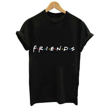 Load image into Gallery viewer, FRIENDS Letter Blouses &amp; Shirts Women Tv Black Casual Funny Tops 2019 Summer Fashion For Lady Girl S M L XL XXL